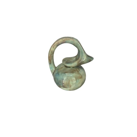 WJ‎ Brown Marble 4x6 Inch Small Pouring Jug Decor - Picture 1 of 6